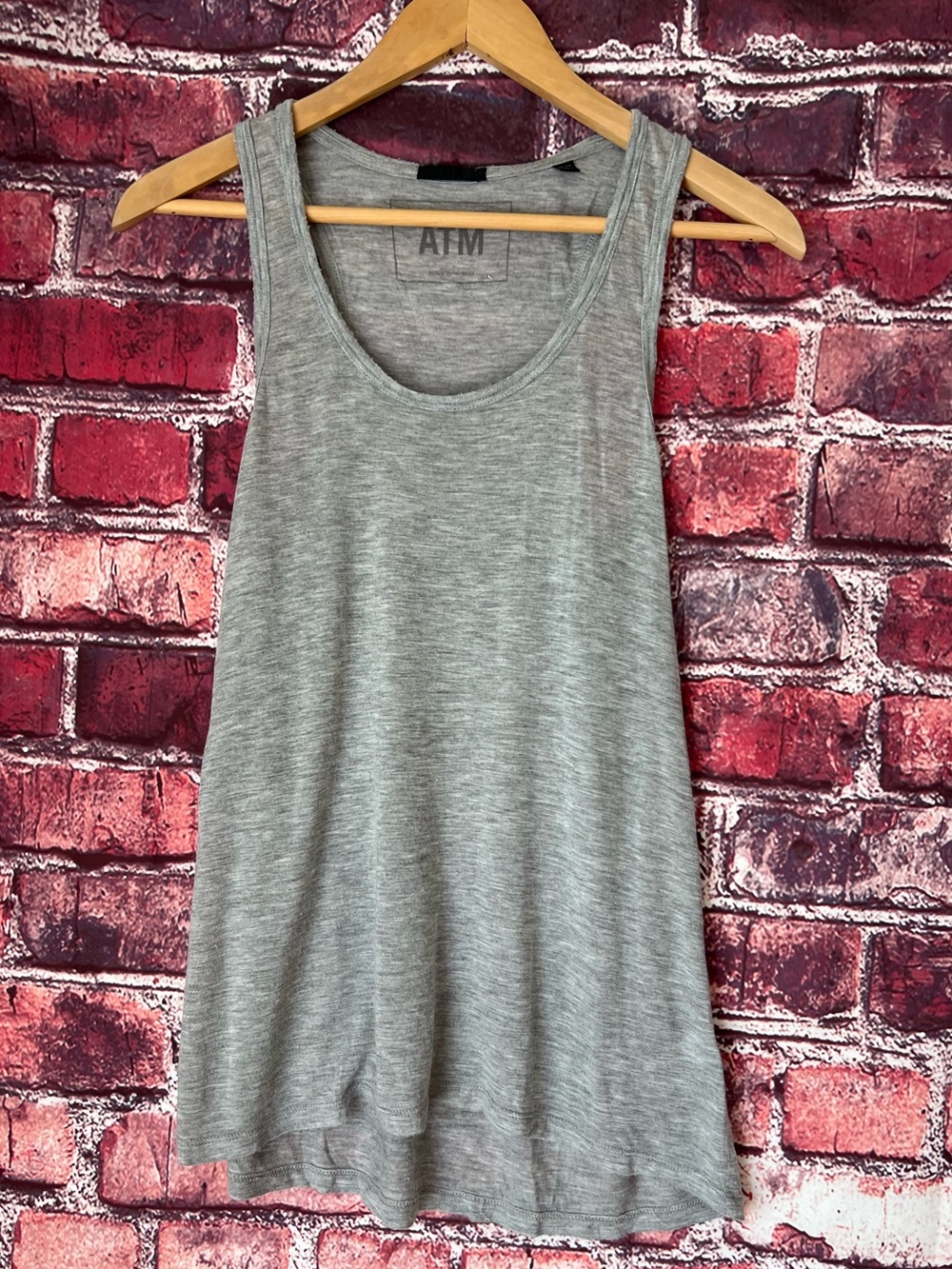 ATM Anthony Thomas Melillo Sweetheart Modal Tank Top Heather Grey